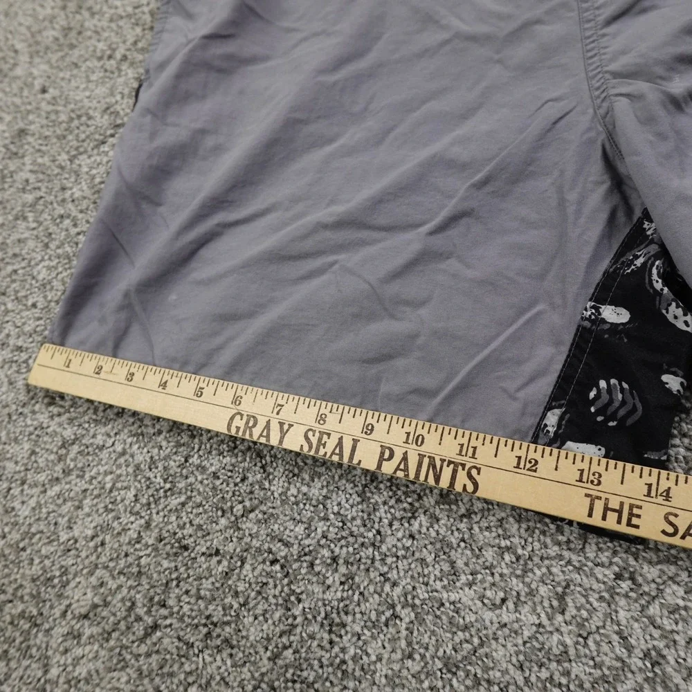 VTG Ocean‎ Pacific Shorts Mens L Black Gray Hawaiian Board Swim Surf OP 80s 90s